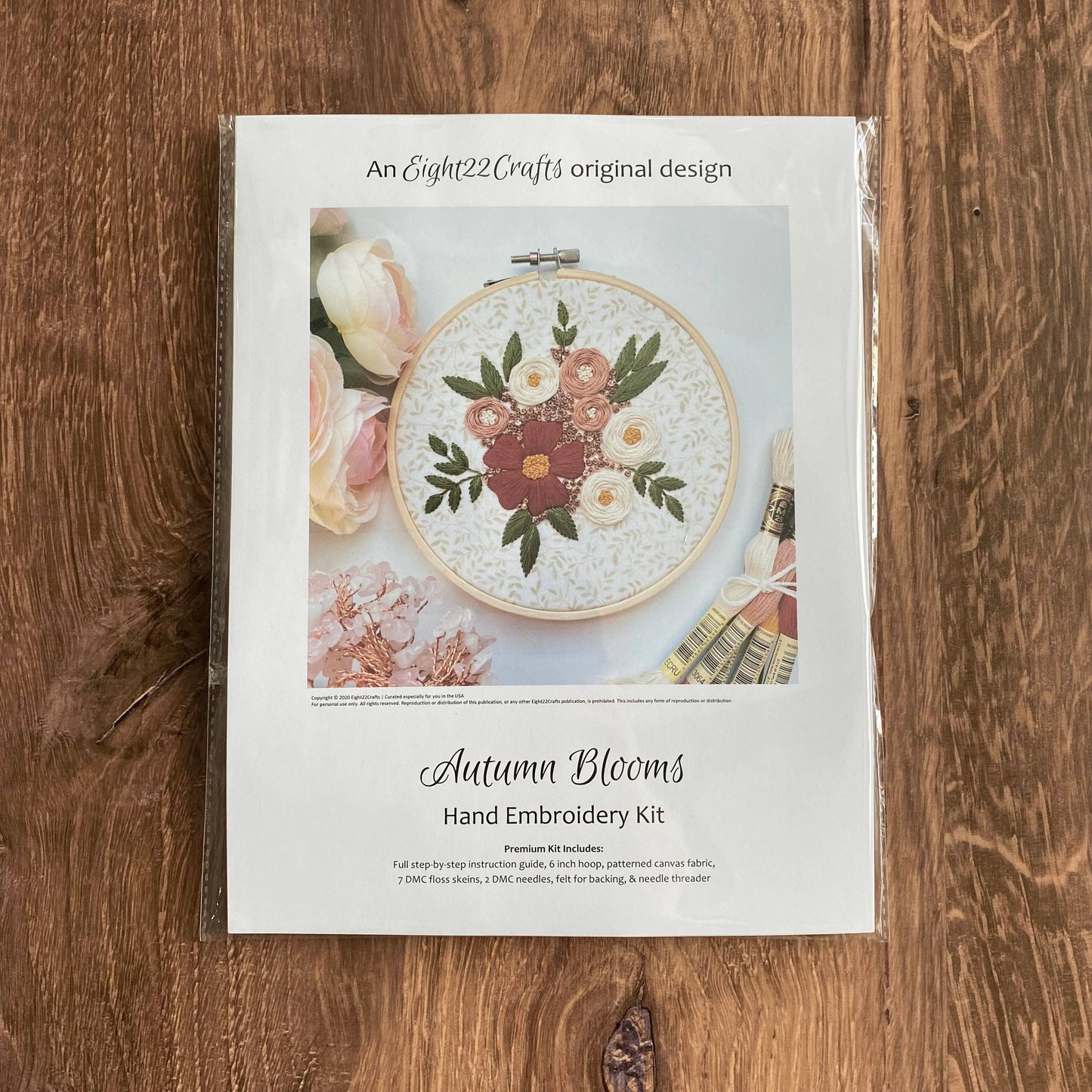 Autumn Blooms Embroidery Kit