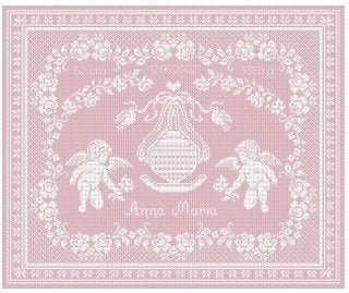 Baby Announcement for Girl Pattern