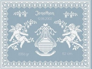 Baby Announcement for Boy Pattern