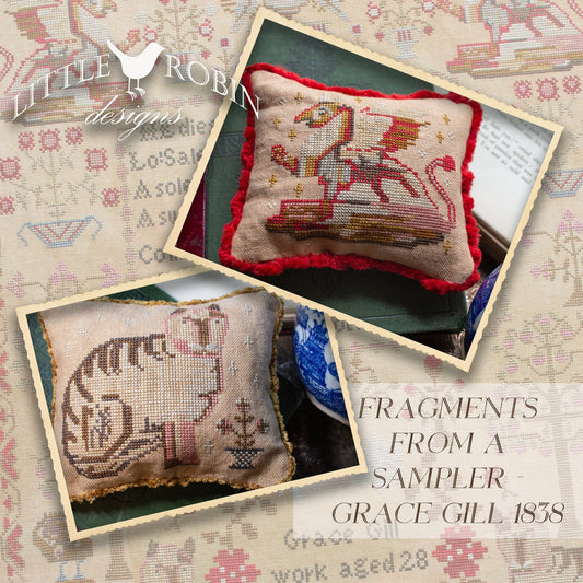 Fragments From a Sampler Grace Gill 1838 Pattern