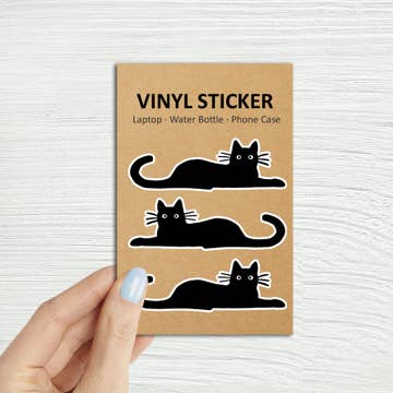 Cat Laying (3 Pack) Stickers