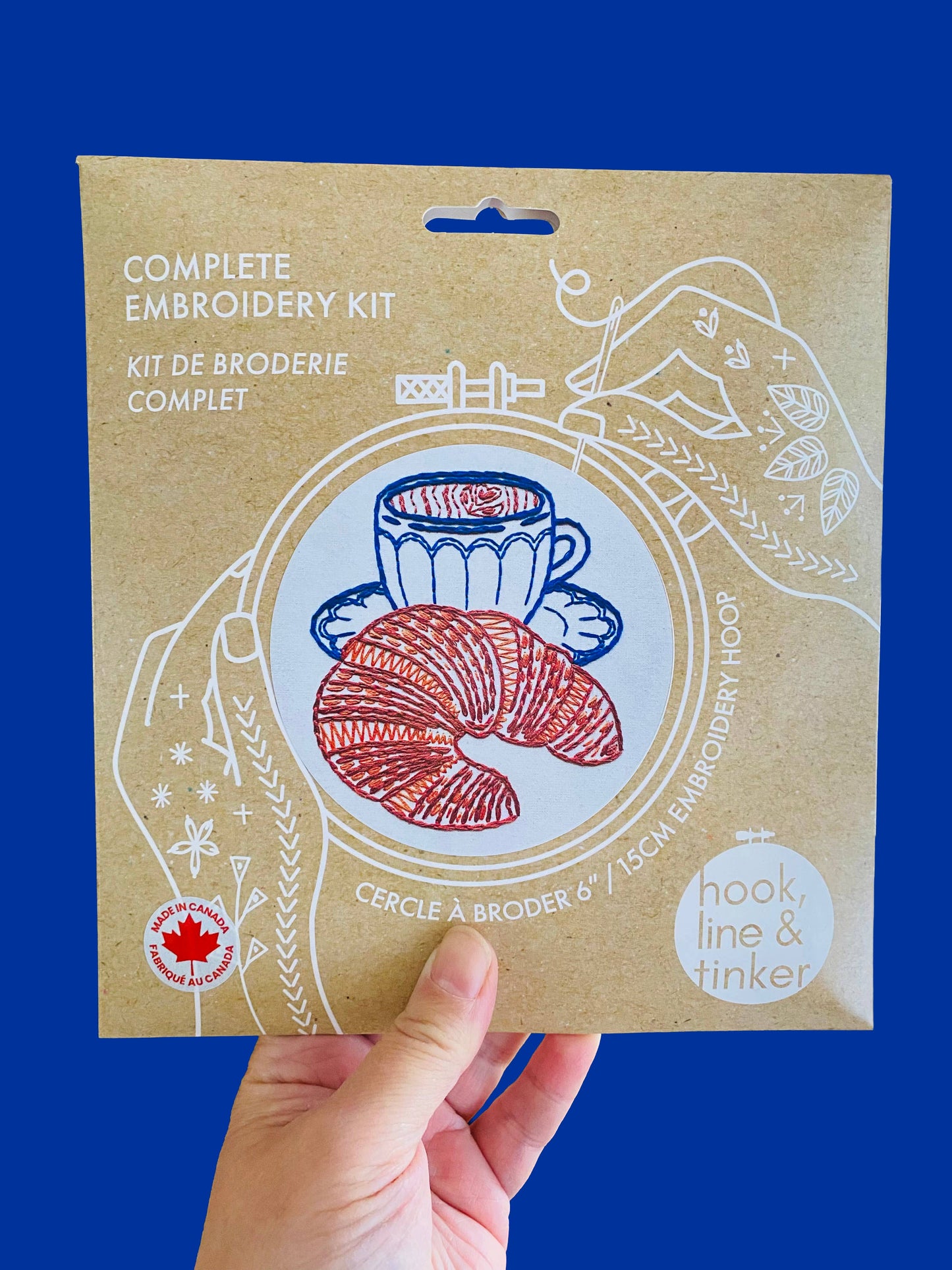 Croissant Embroidery Kit