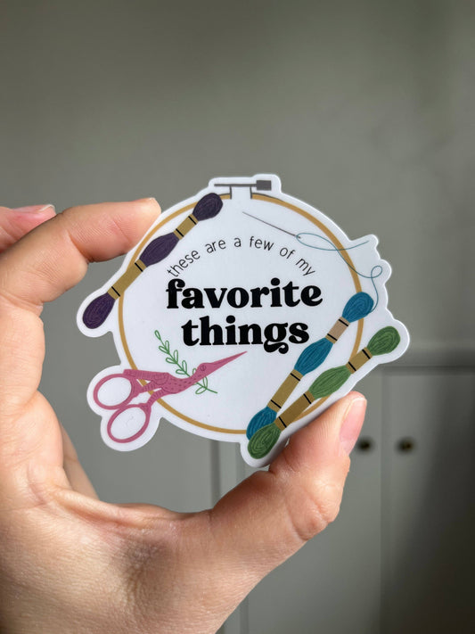 Favorite Things Sticker