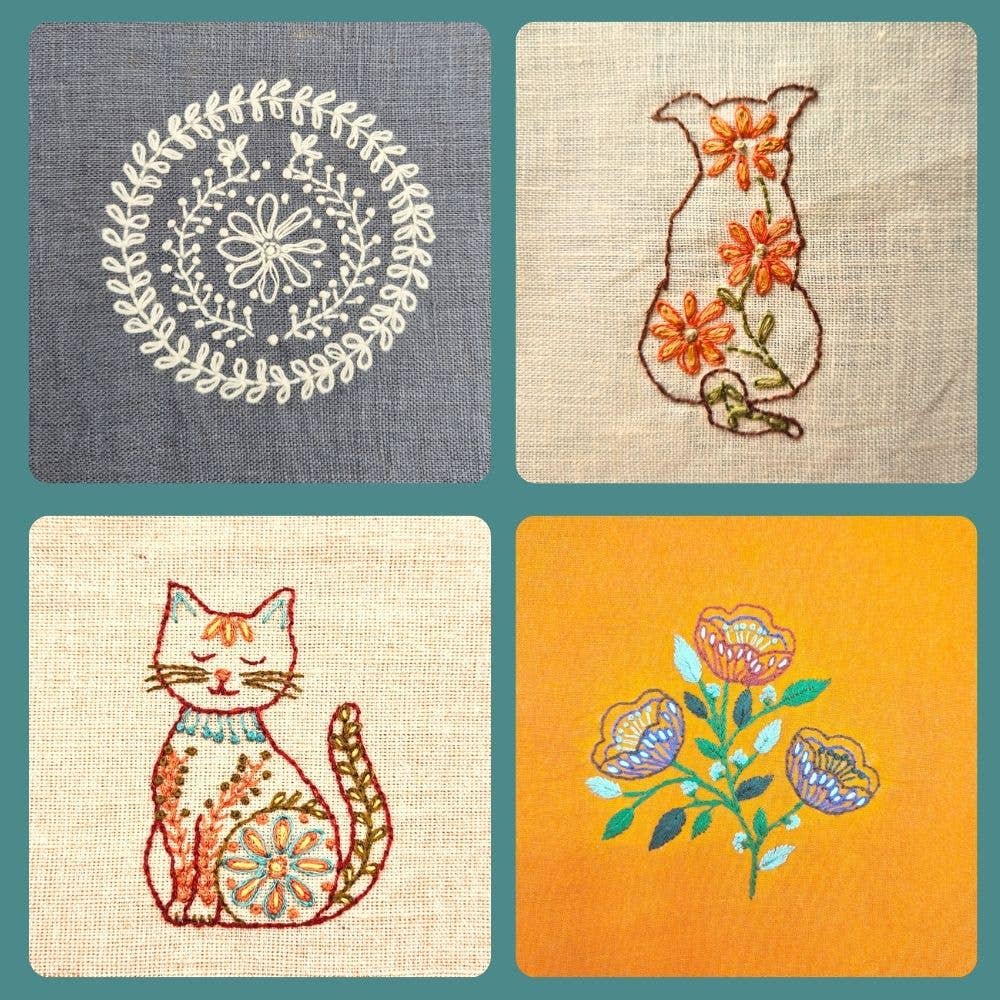 Stick and Stitch Embroidery Folk Dogs