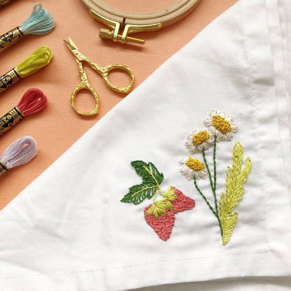Forest Forage Hand Embroidery Peel Stick & Stitch Pattern