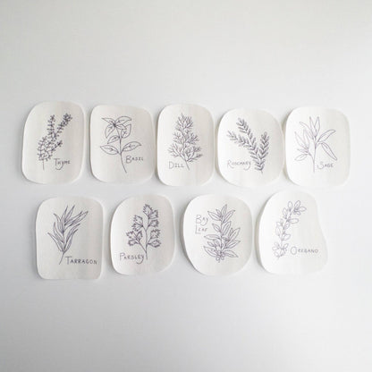 Herb Embroidery Patterns, Stick and Stitch Designs