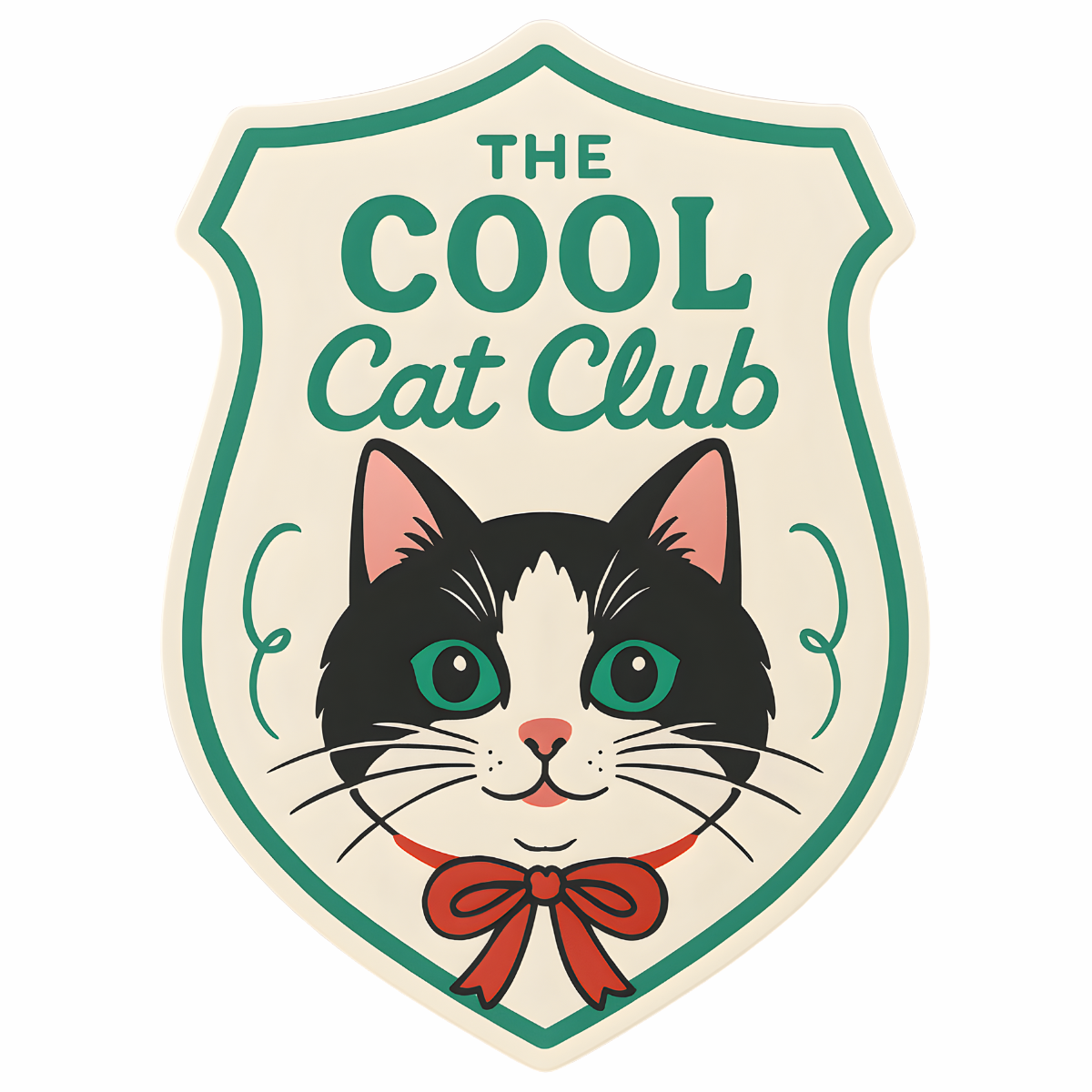 Cool Cat Club Sticker