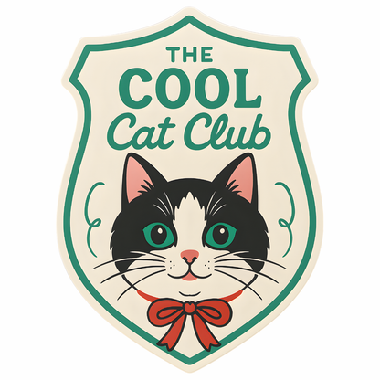 Cool Cat Club Sticker