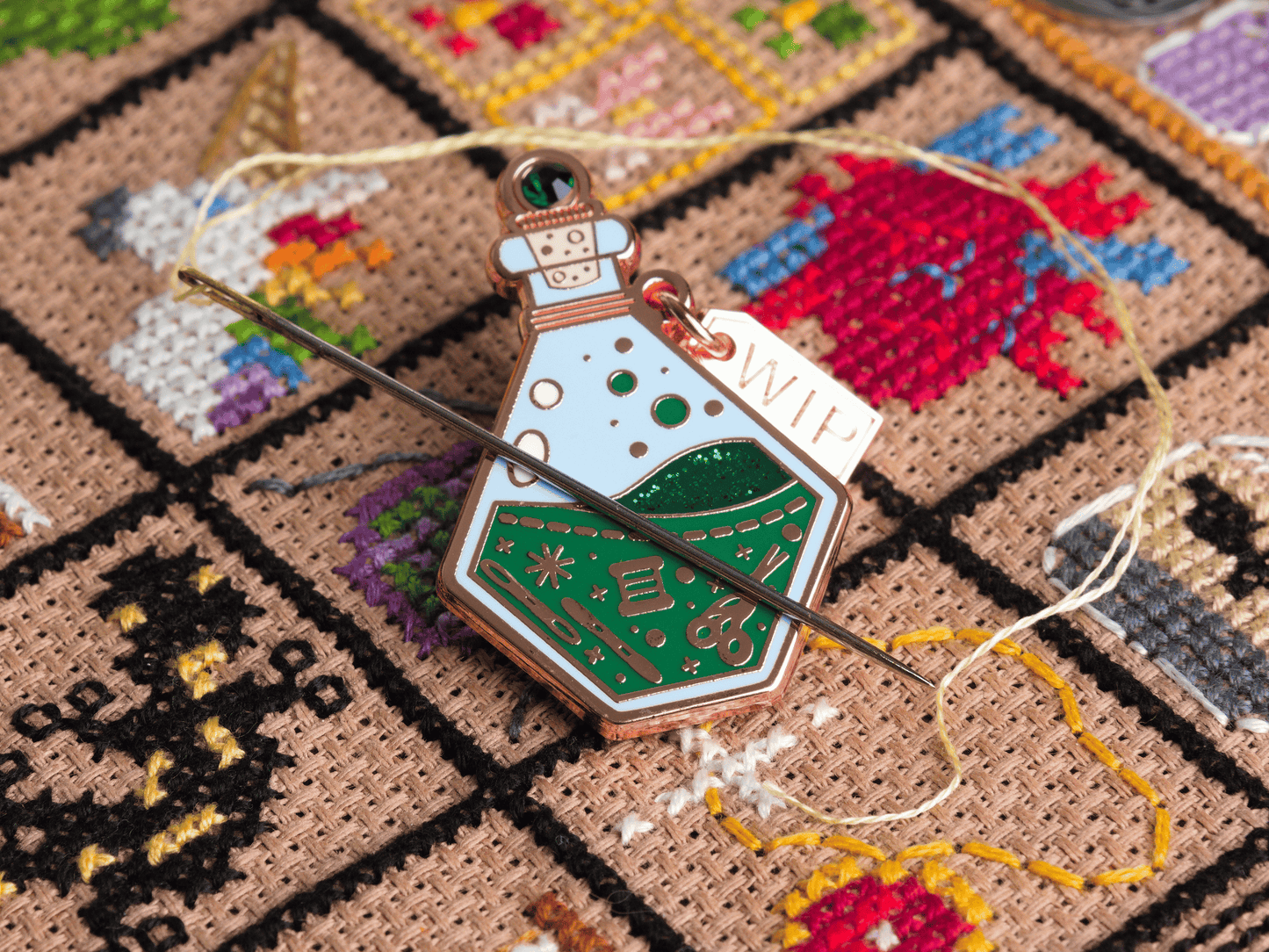 Groene Toverdrankfles Needle Minder