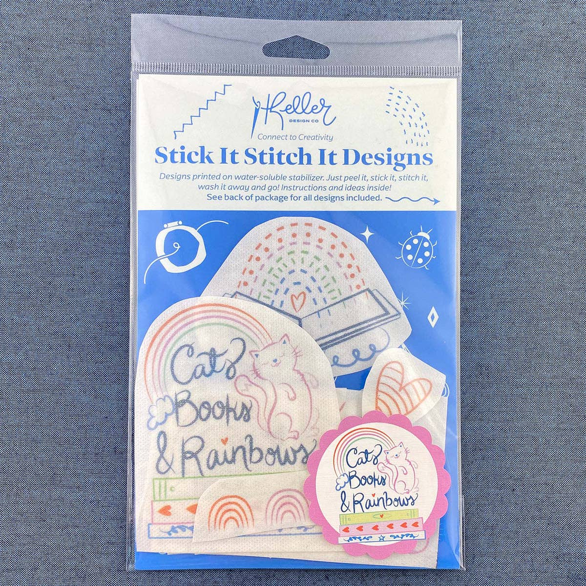 Stick It Stitch It Patterns Cats Books Rainbows