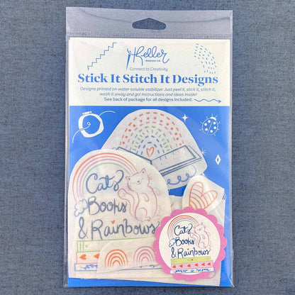 Stick It Stitch It Patterns Cats Books Rainbows