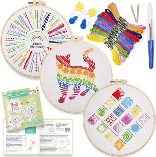 Stitch Dictionary Cat Embroidery Kit
