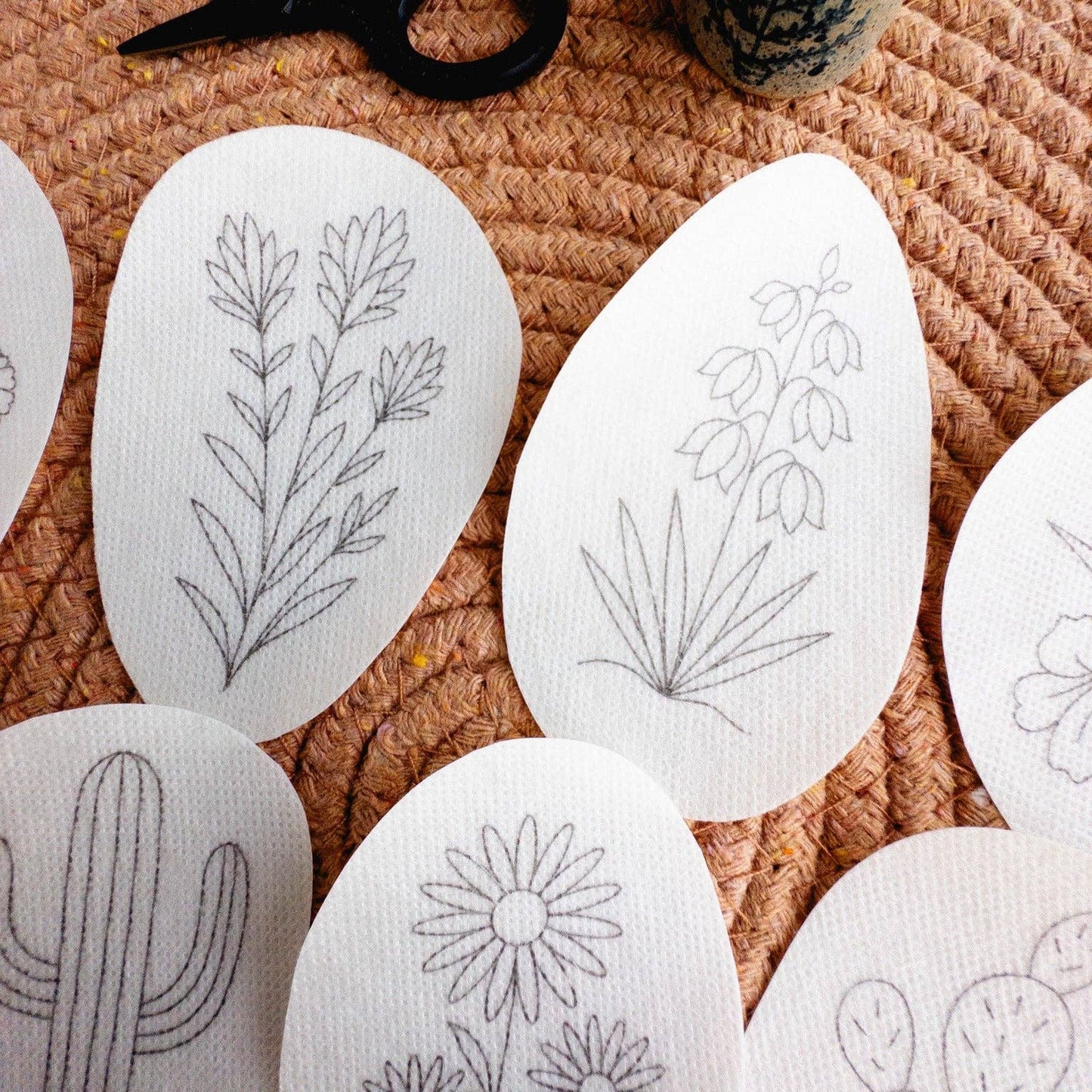 Desert Botanicals Embroidery Stick and Stitch Pattern