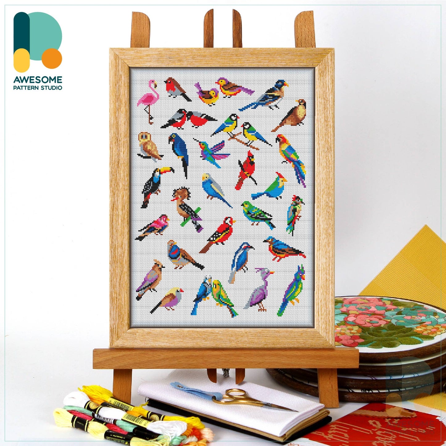CS1641 Birds Collection Cross Stitch Kit