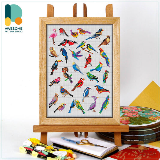 CS1641 Birds Collection Cross Stitch Kit