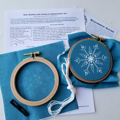 Mini Snowflake Sampler Handmade Ornament Kit