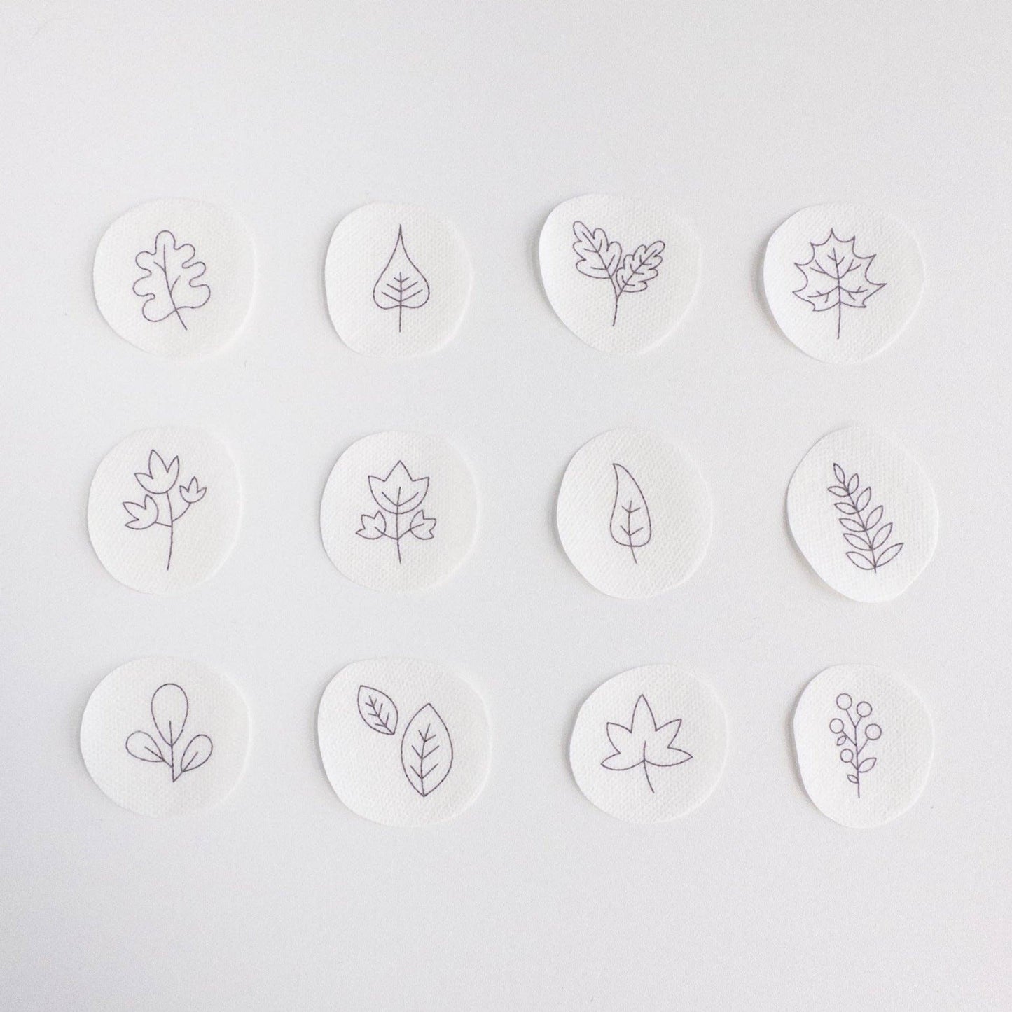 Mini Autumn Botanical Stick and Stitch Embroidery Pattern