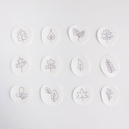 Mini Autumn Botanical Stick and Stitch Embroidery Pattern