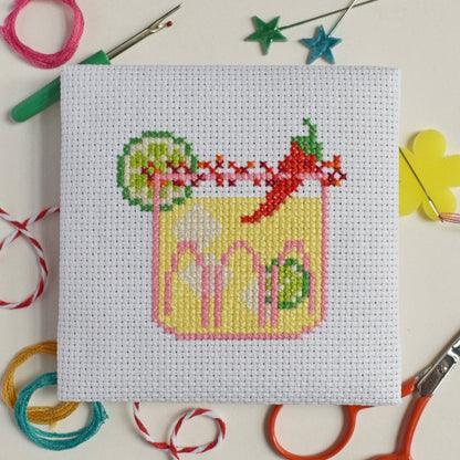 Spicy Margarita Mini Cross Stitch Kit