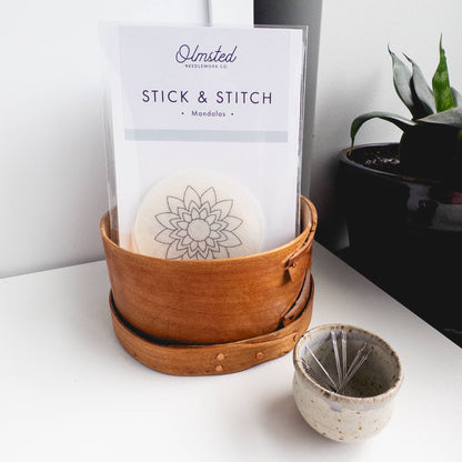 Mandala Stick and Stitch Embroidery Pattern
