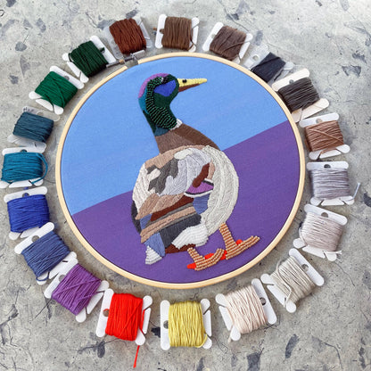 Embroidery and Beadwork Kit Mallard Duck