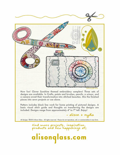 Clover Sunshine Crafts Embroidery Pattern