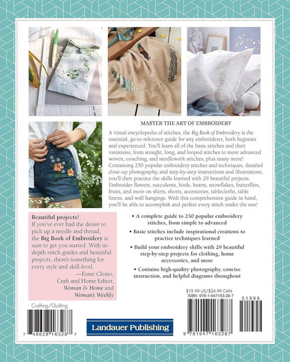 The Big Book of Embroidery 250 Stitches & 29 Projects