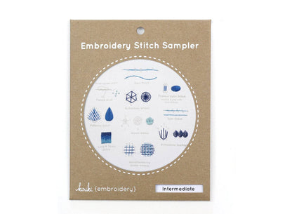 Intermediate Embroidery Stitch Sampler