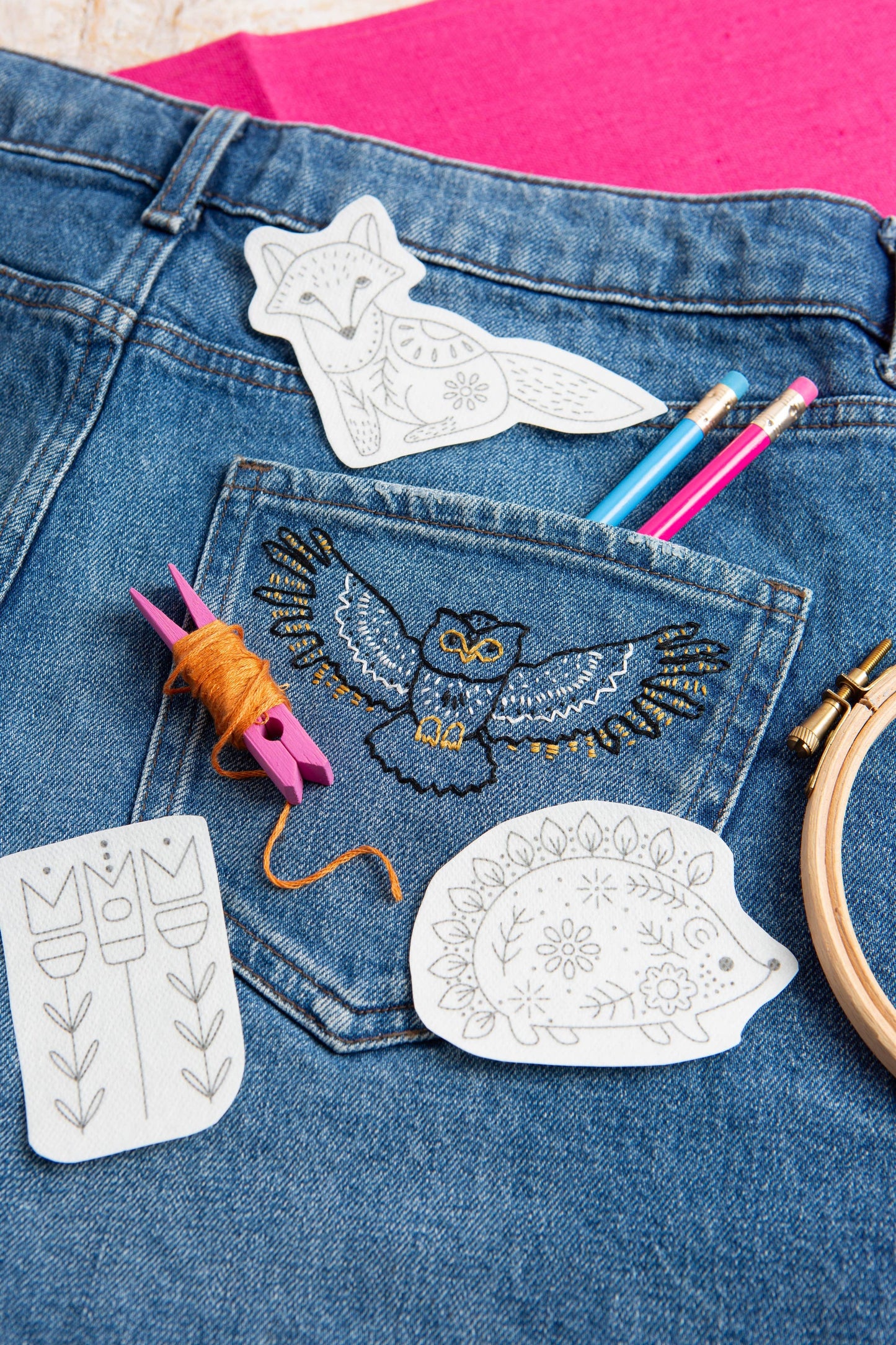 Woodland Folk Stick & Stitch Embroidery Pack
