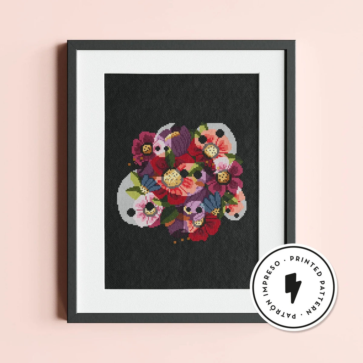 Flowers and Ghosts Pattern