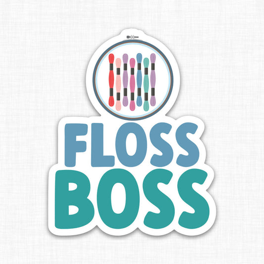 Stitchy Stickers Floss Boss Blue