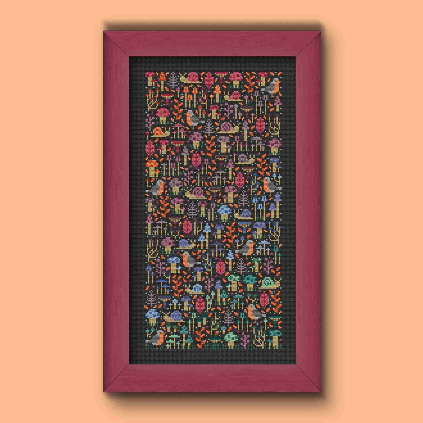Fungi Garden Pattern