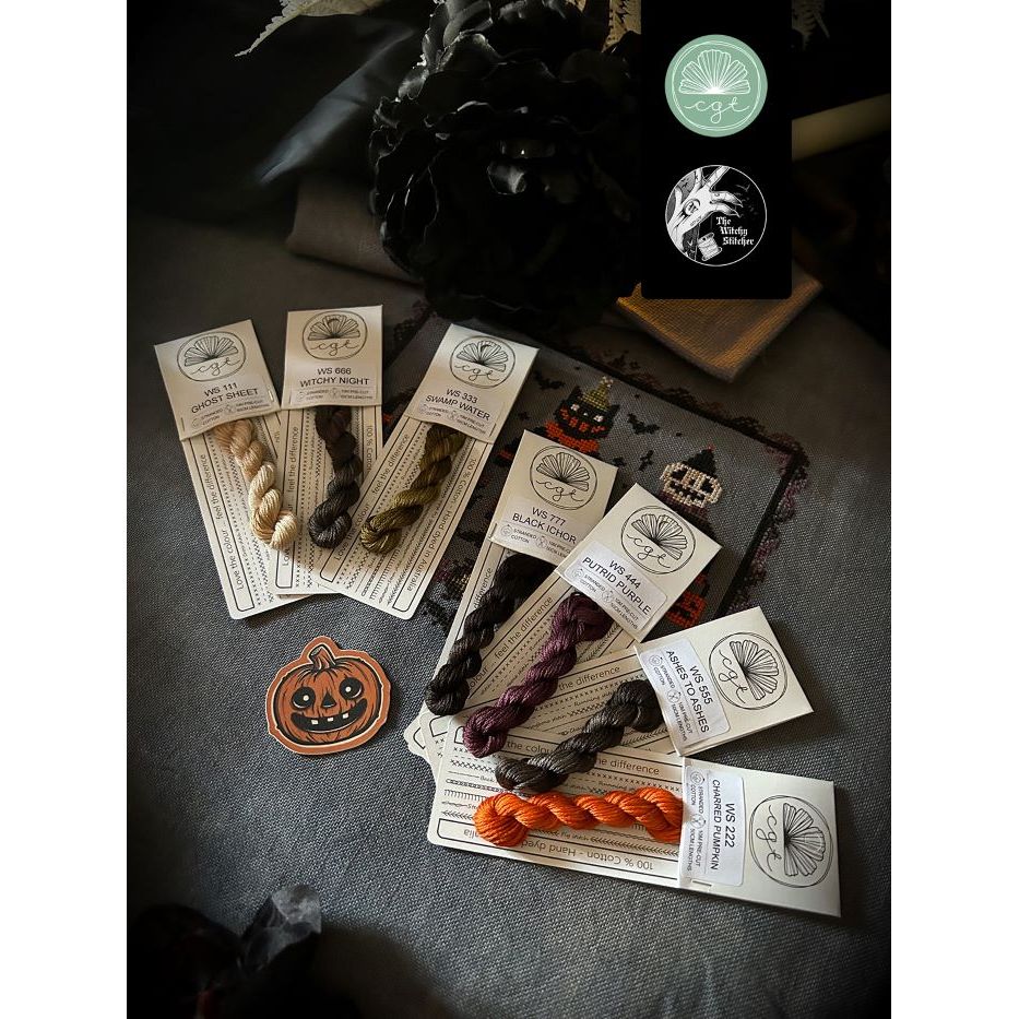 Witchy Stitcher Spooky Thread Pack