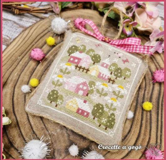 Spring Tiny Village Pattern