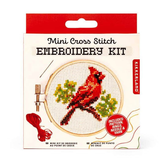 Mini Cross Stitch Kit - Cardinal
