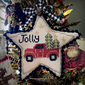 Jolly Truck Star Ornament Pattern