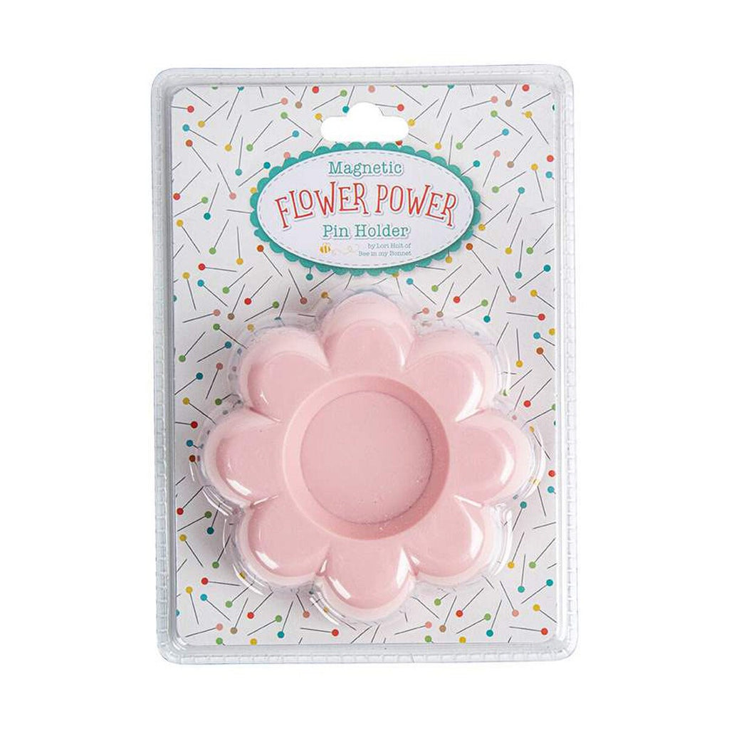 Lori Holt Flower Power Pink Frosting Magnetic Pin Holder