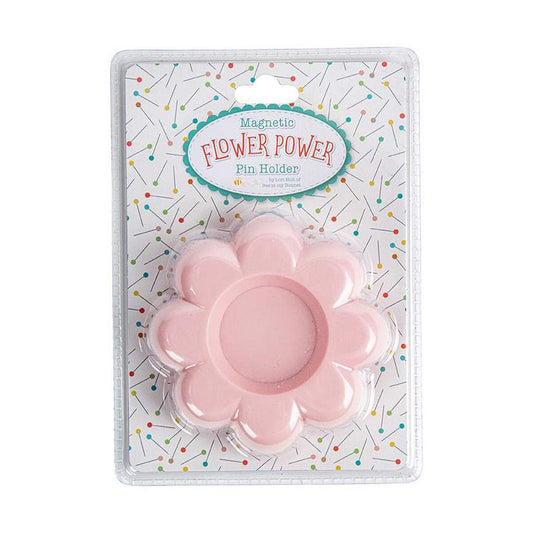 Lori Holt Flower Power Pink Frosting Magnetic Pin Holder