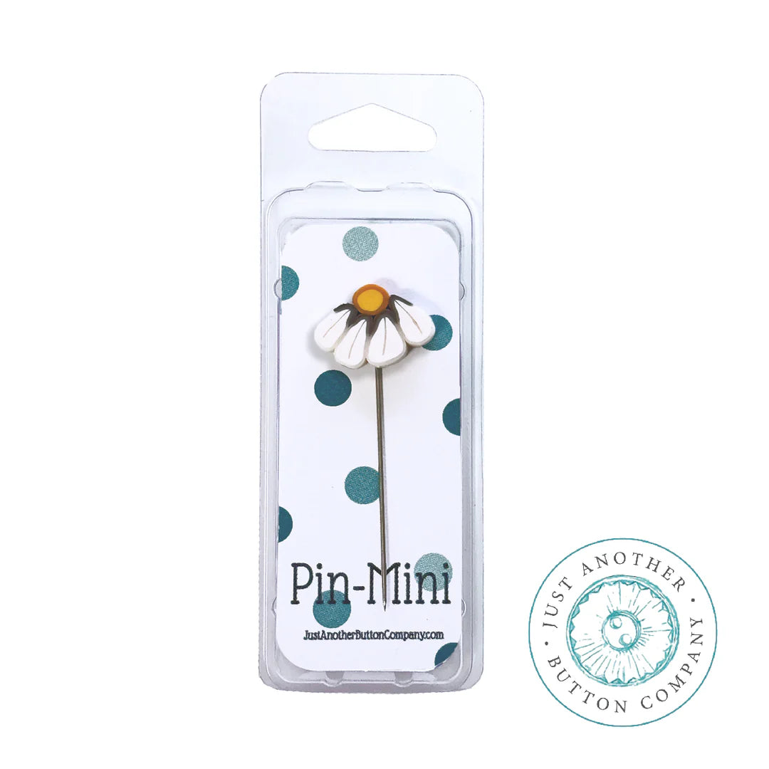 White Lazy Daisy Pin Solo