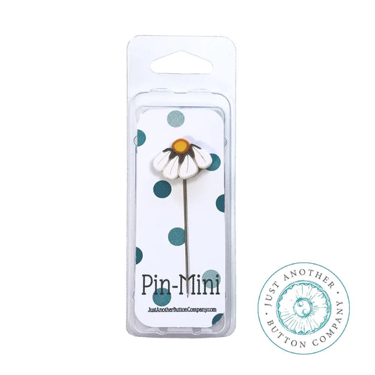 White Lazy Daisy Pin Solo