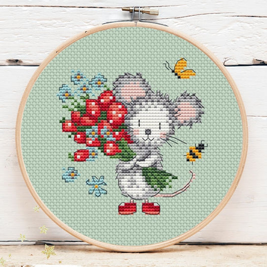 Strawberry Mouse Mini 2 Pattern