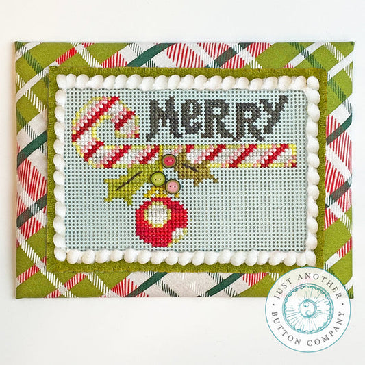 Merry Cane Pattern and Buttons