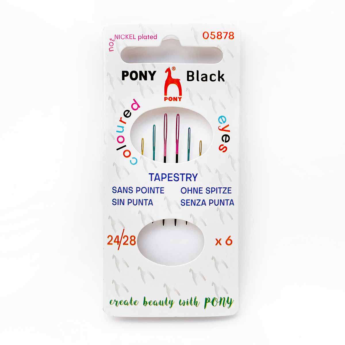 Pony Colored Eyes Tapestry Needles Size 28