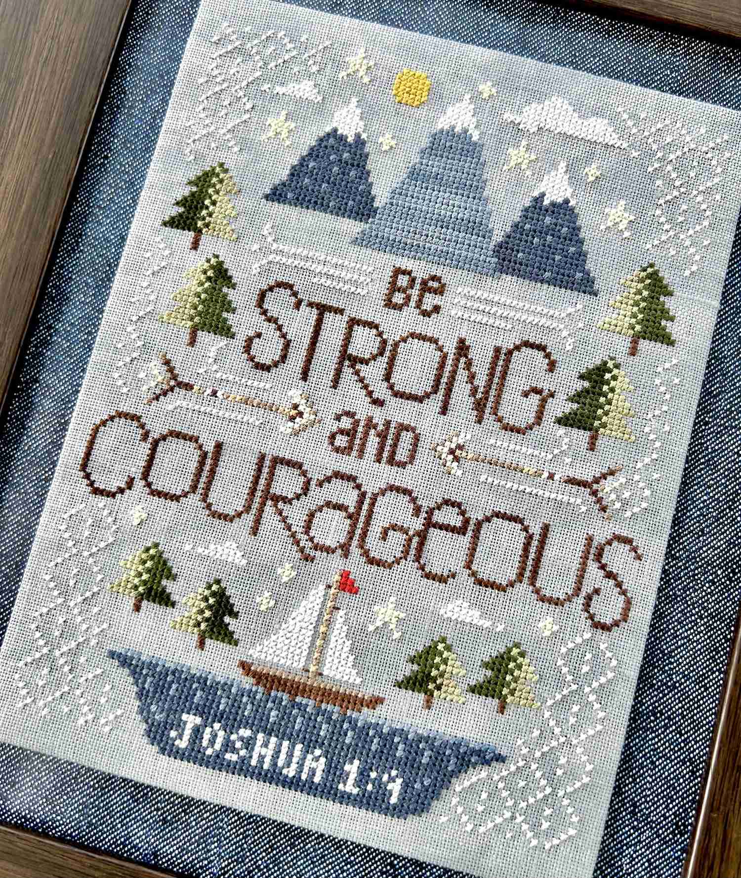 Strong and Courageous Pattern – Colour and Cotton