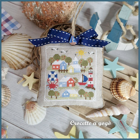Sea Tiny Village Pattern