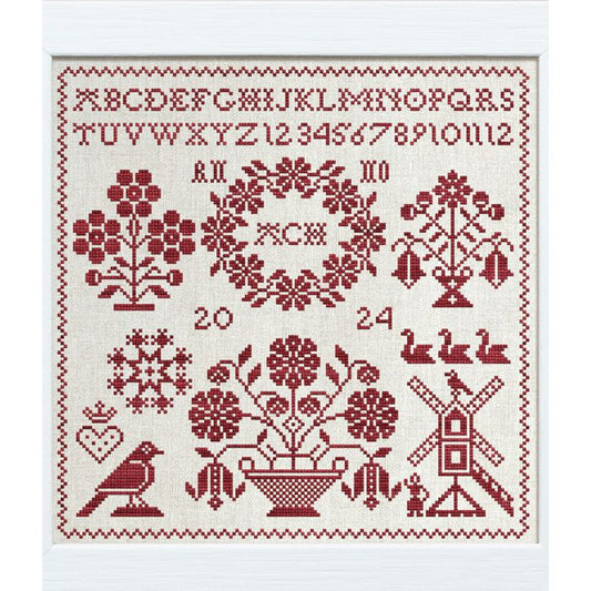 A Little Red Spring Sampler Pattern