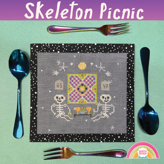 Skeleton Picnic Pattern