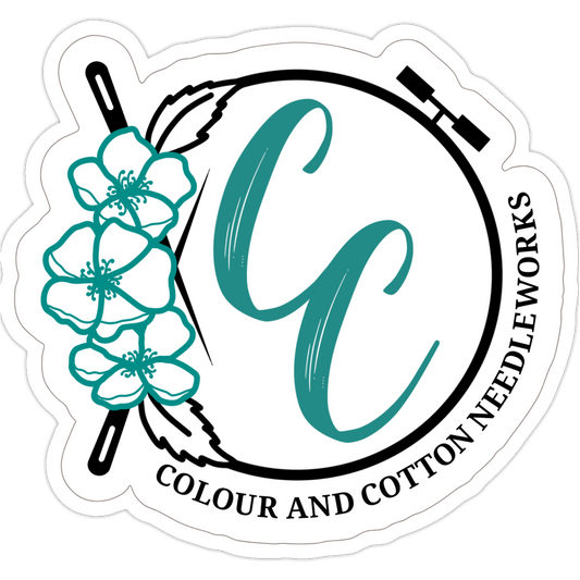 Colour and Cotton Needleworks Vinyl Sticker