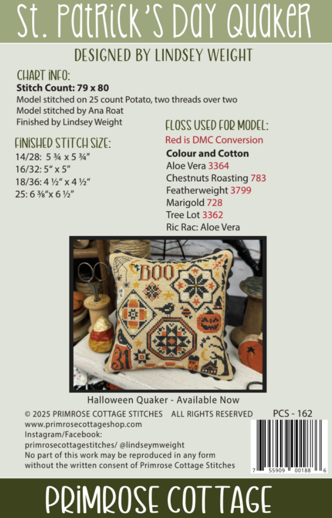 St. Patrick's Day Quaker Pattern
