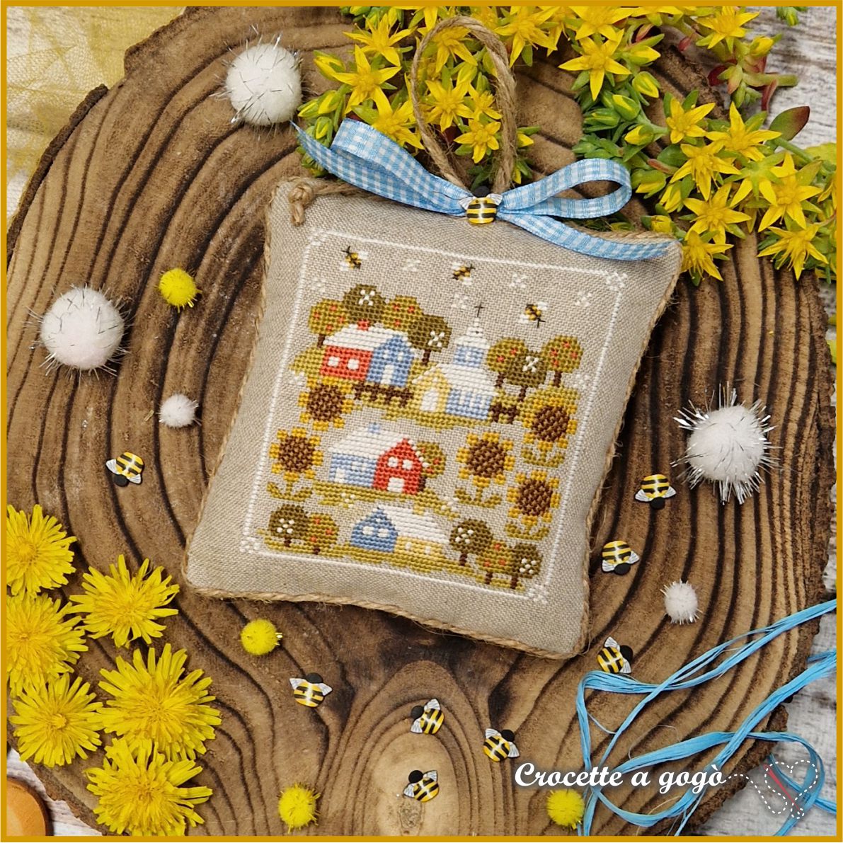 Summer Tiny Village Pattern